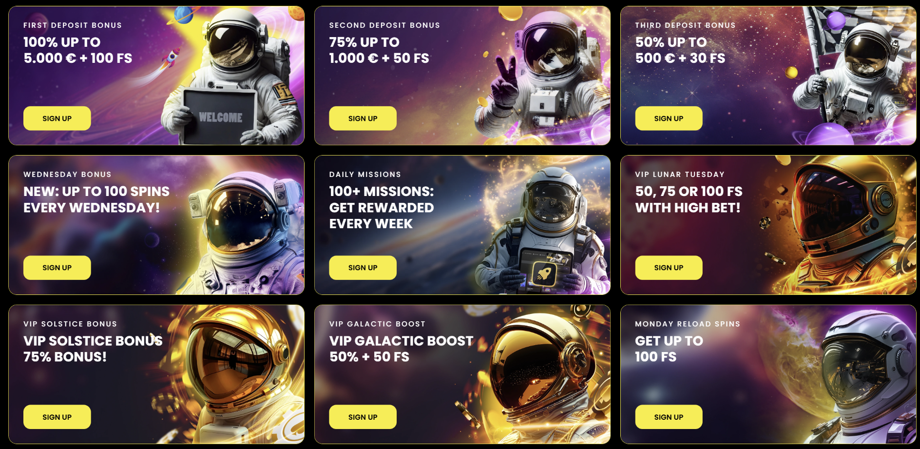 Moonwin Casino Bonuses and Promotions